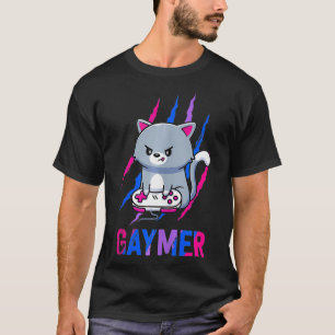 Biseual Gaymer Geek Pride LGBT Video Game Lovers G T-Shirt