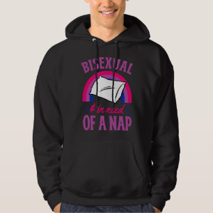 Bisexual And In Need Of A Nap Bisexual Pride Quote Hoodie