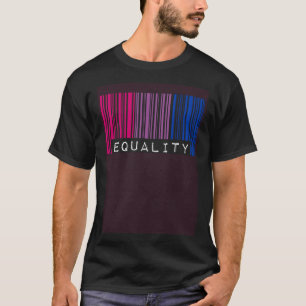 Bisexual Barcode Pride Equality Queer Aesthetic LG T-Shirt