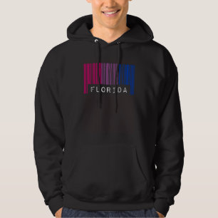 Bisexual Barcode Pride Florida Queer Aesthetic LGB Hoodie