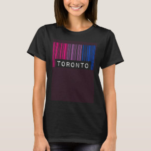 Bisexual Barcode Pride Toronto Canada Queer Aesthe T-Shirt