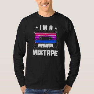 Bisexual Bi Pride Flag Cassette Tape I'm A Mixtape T-Shirt