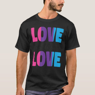 Bisexual Bi Pride Flag Love Is Love T-Shirt