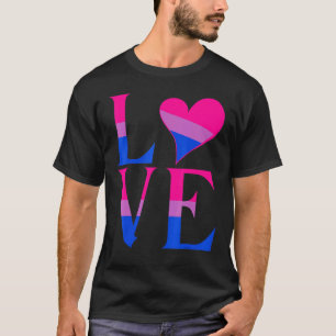 Bisexual Bi Pride Flag Love Support Men Women Boys T-Shirt