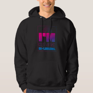 Bisexual Bi Pride Flag Pun I'm Not Just Bi Lingual Hoodie