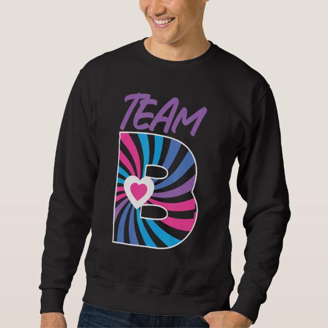 Bisexual Bi Pride Flag Team B 1 Sweatshirt (Front)