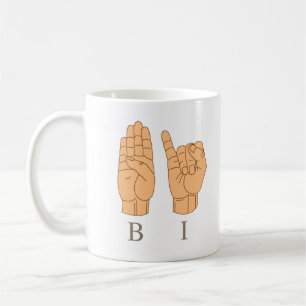 Bisexual Bi Sign Language Coffee Mug