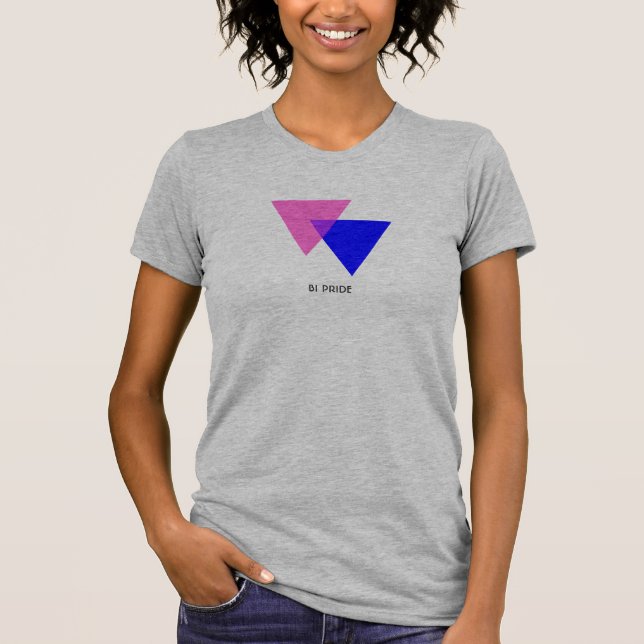 Bisexual Biangles Symbol Customizable Woman's Tee (Front)