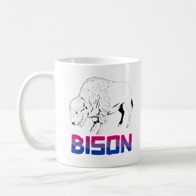 Bisexual Bison Coffee Mug (Left)
