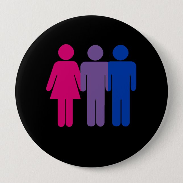 Bisexual Boy 4 Inch Round Button (Front)