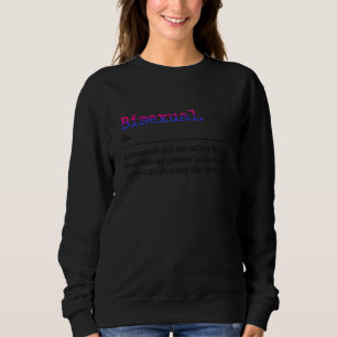 Bisexual Definition  Lgbt Sexuality Pride Month Sweatshirt