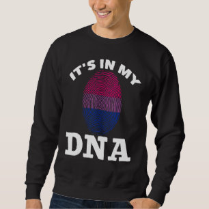 Bisexual Dna Bi Pride Fingerprint Equality Lgbtq B Sweatshirt