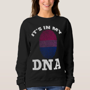 Bisexual Dna Bi Pride Fingerprint Equality Lgbtq B Sweatshirt
