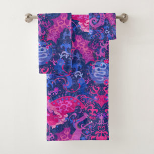 Bisexual Dragon Damask - Bi Pride Drapeau Couleurs