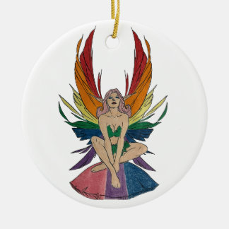Bisexual Faerie Ceramic Ornament
