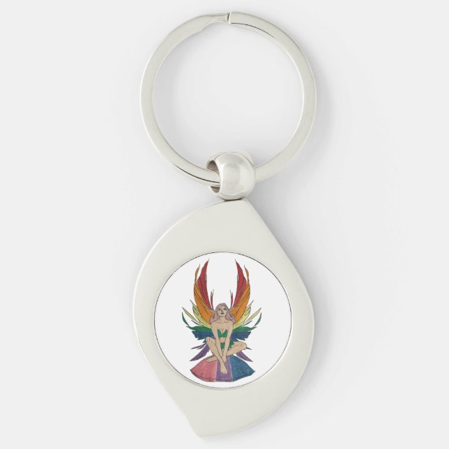 Bisexual Faerie Keychain (Front)