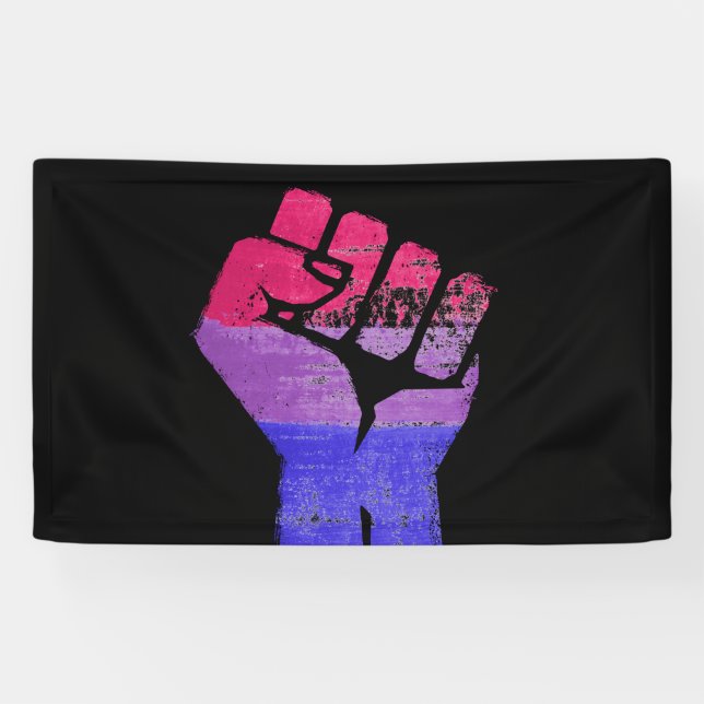 BISEXUAL FIST BANNER (Horizontal)