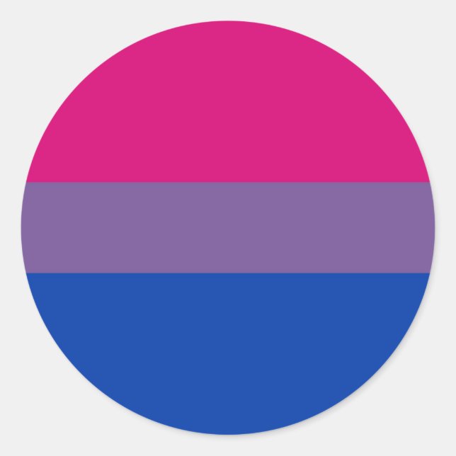 Bisexual Flag Classic Round Sticker (Front)