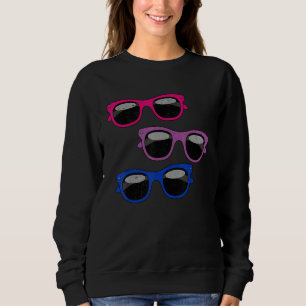 Bisexual Flag Cool Sunglasses Bi Pride Month Lgbt Sweatshirt