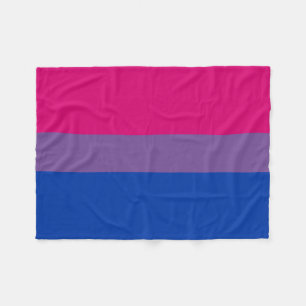 Bisexual flag fleece blanket