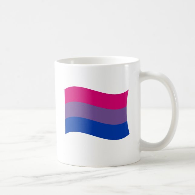 BISEXUAL FLAG WAVING COFFEE MUG (Right)