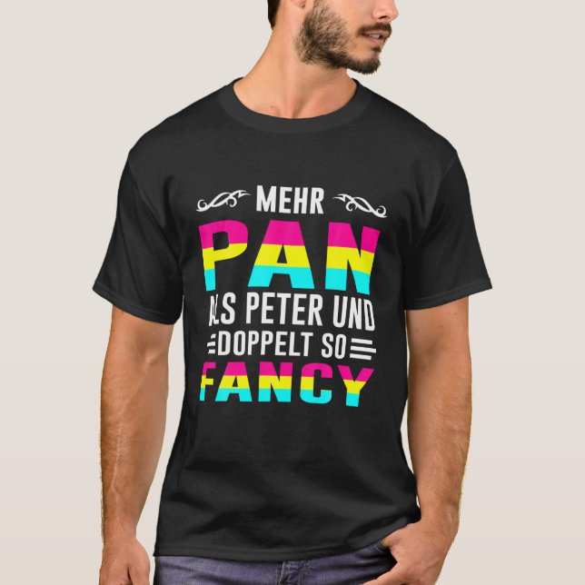 Bisexual Gay Bi LGBTQ More Pan Than Peter T-Shirt (Front)