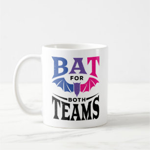 Bisexual Halloween Bat for Both Teams Coffee Mug