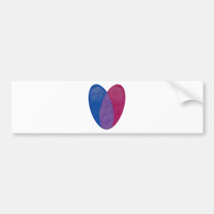 Bisexual Heart Bumper Sticker