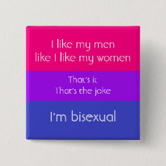 Bisexual Joke 2 Inch Square Button