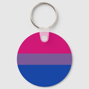 Bisexual LGBT Pride Rainbow Flag Keychain