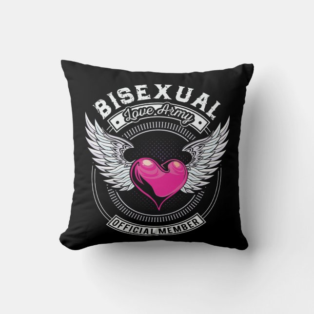 Bisexual Love Army Pillow (Front)