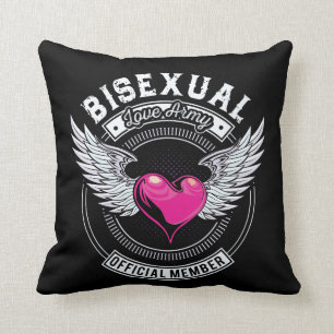 Bisexual Love Army Pillow