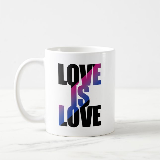 Bisexual Love is Love Coffee Mug (Left)