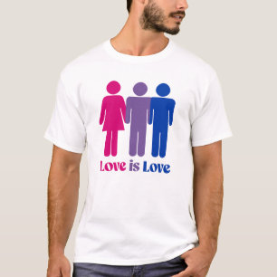 Bisexual Love is Love Male T-Shirt