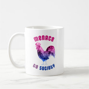 Bisexual Menace Rooster Coffee Mug