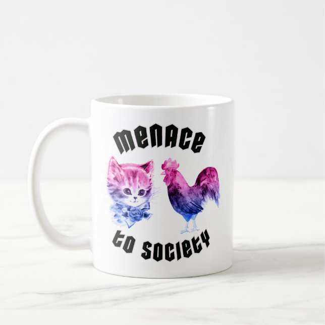 Bisexual Menace to Society Coffee Mug (Left)