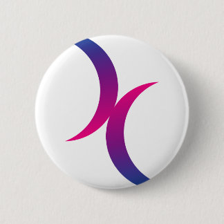 Bisexual moon symbol 2 inch round button