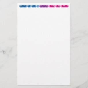 Bisexual Morse Code Bar Stationery