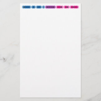 Bisexual Morse Code Bar Stationery