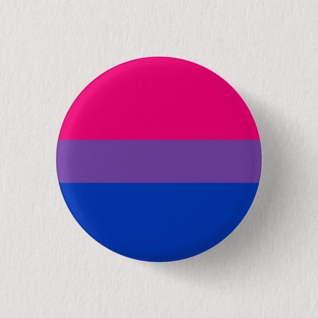 Bisexual Pin/Button 1 Inch Round Button (Front)