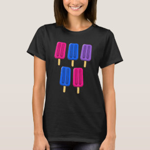 Bisexual Popsicles 4th Of July Bisex Bi Subtle Pri T-Shirt