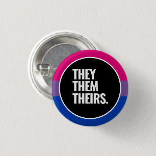 Bisexual Pride 1 Inch Round Button