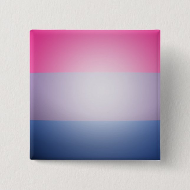 BISEXUAL PRIDE 3D COLORS -.png 2 Inch Square Button (Front)