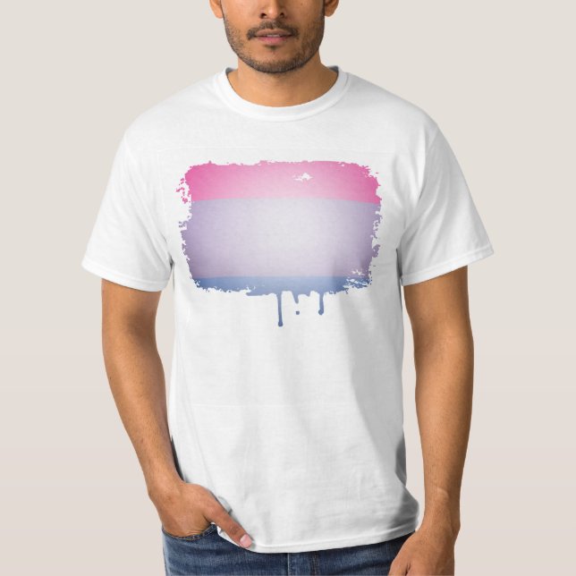 BISEXUAL PRIDE 3D COLORS T-Shirt (Front)
