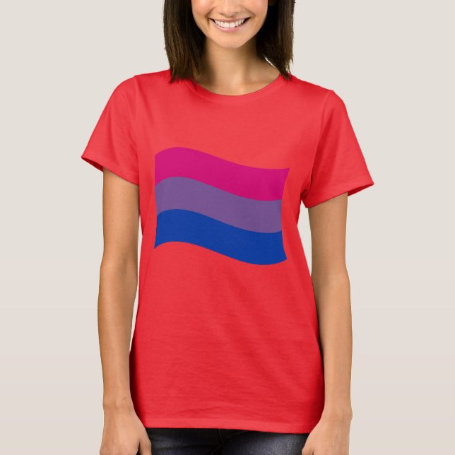 Bisexual Pride Banner T-Shirt (Front)
