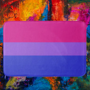 Bisexual Pride Bath Mat: Vibrant Support Bath Mat