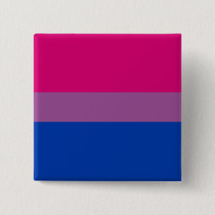 Bisexual Pride (Bi Flag) 2 Inch Square Button