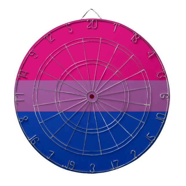 Bisexual Pride (Bi Flag) Dartboard (Front)