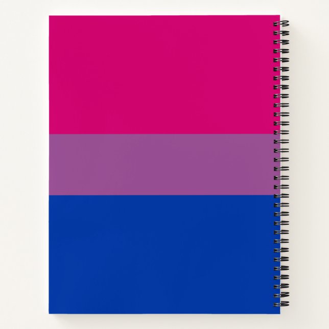 Bisexual Pride (Bi Flag) Notebook (Back)