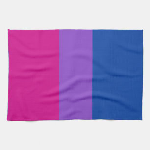Bisexual Pride, Bold Stripes, LGBTQ PRIDE Kitchen Towel